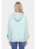 IZIA Women Hoodie in Aqua
