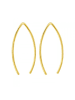 Alexander York Ohrringe EINHÄNGER in Gold aus 925 Sterling Silber, 2-tlg. in gold