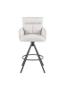 DUBI Möbel 2er-Set: Barhocker Lio in Creme - (B)54 x (H)103 x  (T)57 cm