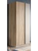 Inn.Furn Kleiderschrank Eiche Sonoma, Kaschmir 2-türig 80 x 183 cm, Drehtürenschrank