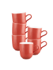 Seltmann Weiden 6er Set Henkelbecher Liberty Pure Colors in 400 ml in Flamingo Red