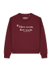 wat? Apparel Sweatshirt Was muss das muss in Weinrot