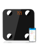 Paloma Beauties Digitale Bluetooth-Waage in Schwarz