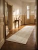 KADIMA DESIGN KASOS Kurzflorteppich Creme 80x150 Geometrisch Polyester Waschbar in Creme