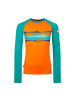 Trollkids Badeshirt langarm Haukland in bright orange