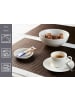 Ritzenhoff & Breker 6er Set Espressotassen mit Untetassen Levi 90 ml weiß in weiß