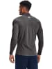 Under Armour Longsleeve "ColdGear Fitted Mock" in Grau