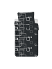 COFI 1453 Microflanell Bettwäsche – 140 x 200 cm + 70 x 90 cm, Schwarz in Schwarz