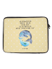 Mr. & Mrs. Panda Notebook Tasche Walfisch Thunfisch mit Spruch in Gelb Pastell