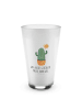 Mr. & Mrs. Panda Latte Macchiato Glas Kaktus Sonne mit Spruch in Transparent