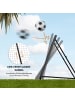 HOMCOM Fußball Rebounder,128L x 118B x 120H cm,Schwarz