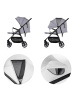 Chipolino Kinderwagen Blossom in grau