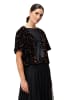 Zero  Blazerjacke mit Pailletten in BlackBrown