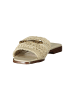 Twinset Beige Leder Damen Sandale