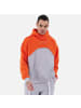 Ossy Homer Hoodie Kapuzenpullover Unisex Oversize in Orange-GRau