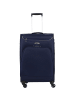 D&N Travel Line 6404 - 4-Rollen-Trolley M 68 cm in blau