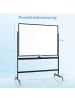 COSTWAY Whiteboard 120x90cm in Schwarz