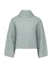 Zero  Strickpullover mit Fledermausärmeln in Silver Blue Melange