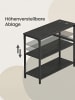 VASAGLE Computertisch Barnet in Schwarz - (B)120 x (H)76 x (T)80 cm