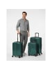 Redolz Essentials 18 4 Rollen Kofferset 3-teilig mit Dehnfalte in Metallic-Green Shiny