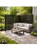 relaxdays Mülltonnenverkleidung "Square" in Schwarz - (B)240 x (H)120 x (T)4 cm
