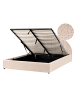 Beliani 2-tlg Doppelbett CHADENET in Beige