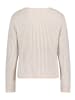 BETTY & CO Grobstrick-Pullover mit Lurexfaden in Beige