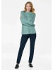GOLDNER Jacquardpullover Strickpullover im Reiskorn-Effekt in mint / gemustert