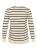 KAFFE curve Strickpullover KClinda in Feather Gray Mel/ Black Stripe