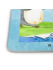 Mr. & Mrs. Panda Bierdeckel Pinguin Surfer ohne Spruch in Eisblau