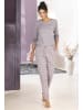 VIVANCE DREAMS Pyjama in taupe-gemustert