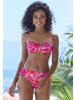 Vivance Bügel-Bandeau-Bikini-Top in pink bedruckt