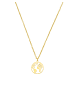 PURELEI Kette World Map 45 cm in Gold