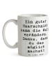 Mr. & Mrs. Panda Tasse Spruch Friseur Wunder mit Spruch in Weiß