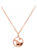 Gemshine Kette mit Anhänger Alpin Adler Wildlife in rose gold coloured