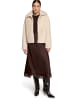 Zero  Satinrock mit Spitze in Chocolate Plum