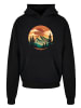 F4NT4STIC Ultra Heavy Hoodie Sonnenuntergang Berglandschaft in schwarz