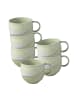like. by Villeroy & Boch 6er Set Henkelbecher Perlemor Alga in Grün 290 ml in grün
