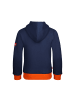 Trollkids Hoodie Pullover mit Kapuze "Troll" in Mystikblau/Hellorange