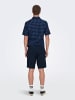 Only&Sons Leichte Stoff Shorts Bermuda Hose ONSLINUS in Dunkelblau