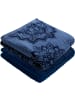 Erwin Müller Frottier, Jacquard Duschtuch 2er-Pack Bühl in dunkelblau