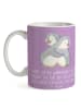 Mr. & Mrs. Panda Mug 9. Hochzeitstag Keramikhochzeit mit Spruch in Lavendeltraum