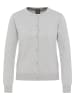 DreiMaster Klassik Damen Strickjacke in Grau Melange