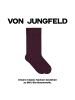 von Jungfeld Classic Socken Signature Innenbund in Bordeaux