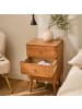 CALICOSY Nachttisch  KARL in Helles Holz - (W) 42  x (H) 71  x (L) 35  cm