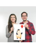 Mr. & Mrs. Panda Poster Pinguin Luftballon ohne Spruch in Weiß