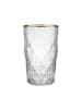 Butlers 6x Longdrinkgläser mit Goldrand 460ml UPSCALE in Transparent-Gold