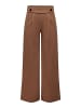 JACQUELINE de YONG Marlene Hose Schlupf Stoffhose GEGGO New Long Culotte Flare Pants in Hellbraun