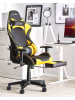 Beliani Gaming Stuhl VICTORY in Schwarz/Gelb - (W) 55 x (H) 124 x (L) 60 cm