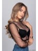Edelnice Dirndlbluse Martha Schwarz in schwarz